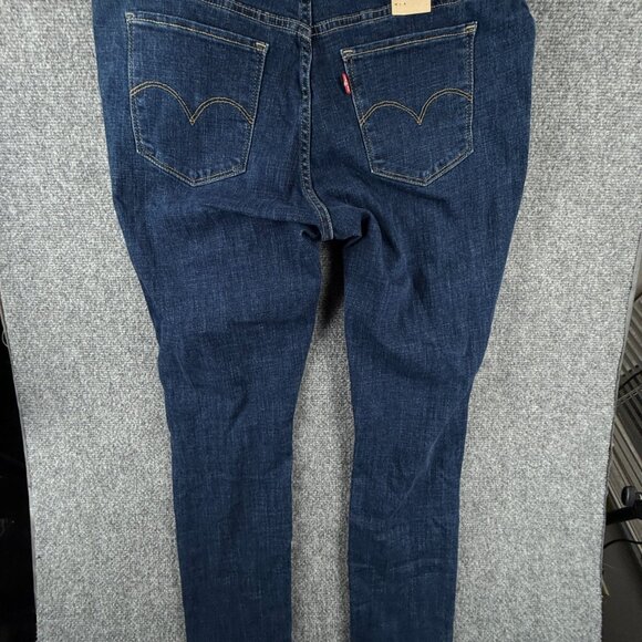 NWT Levis Womens Denim 711 Skinny Jeans W33 L30 16 Medium Mid Rise Distressed - Picture 11 of 16